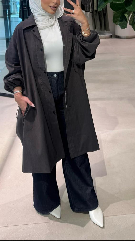 Korean Grey Trench