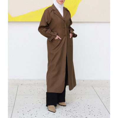 Long Coffee Blazer
