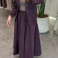 Plum Skirt Set
