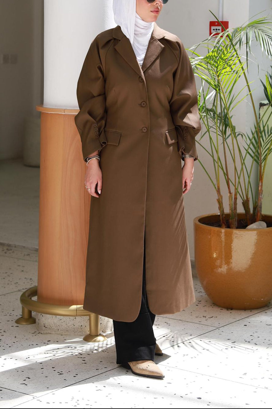 Long Coffee Blazer