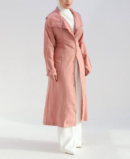 Dusty Rose Trench
