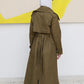 Olive trench coat
