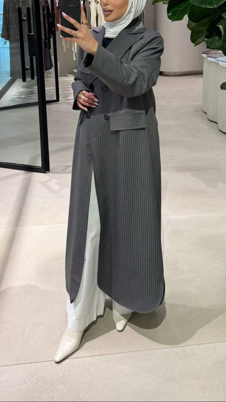 Stripe Grey Blazer