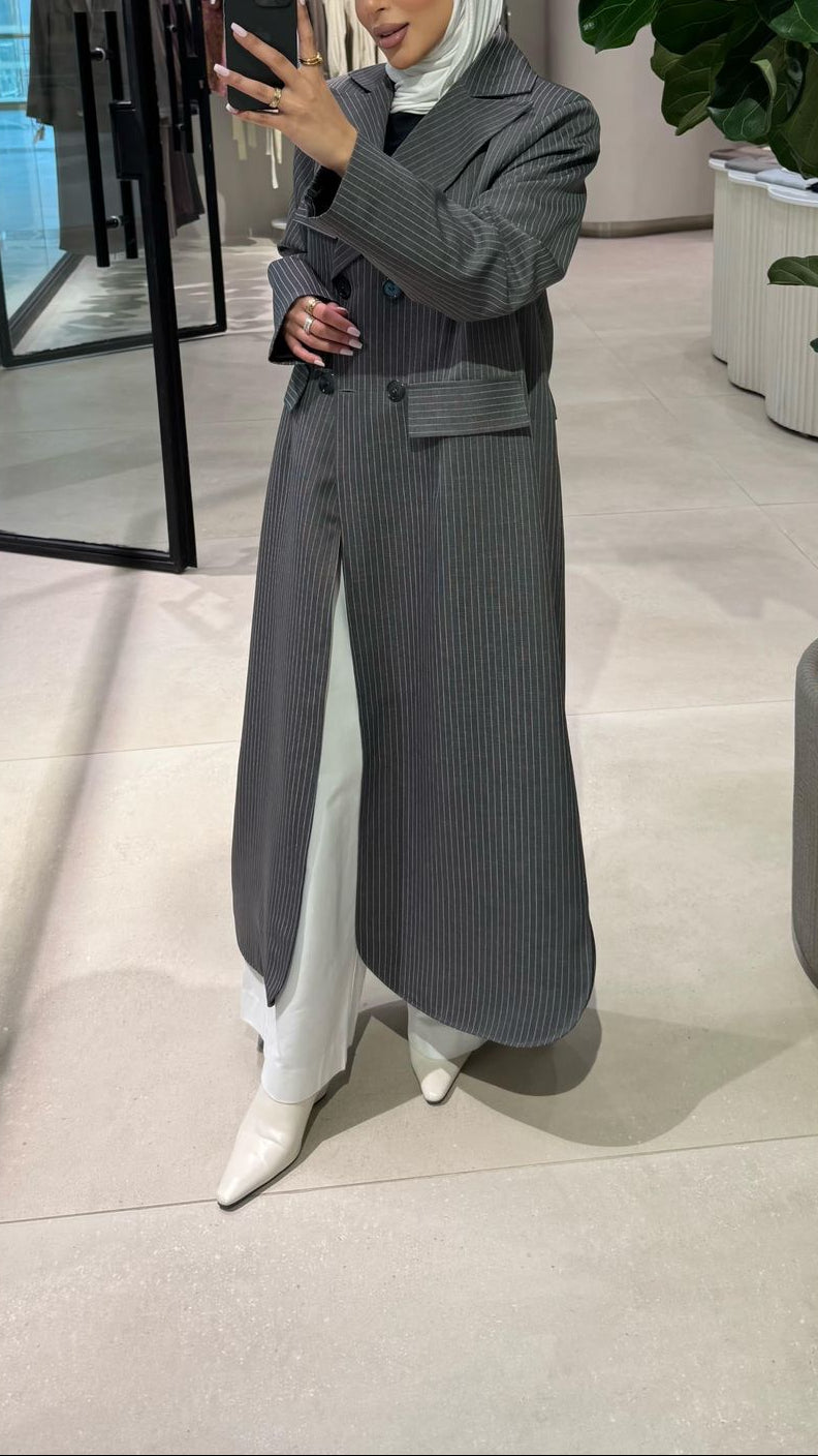 Stripe Grey Blazer