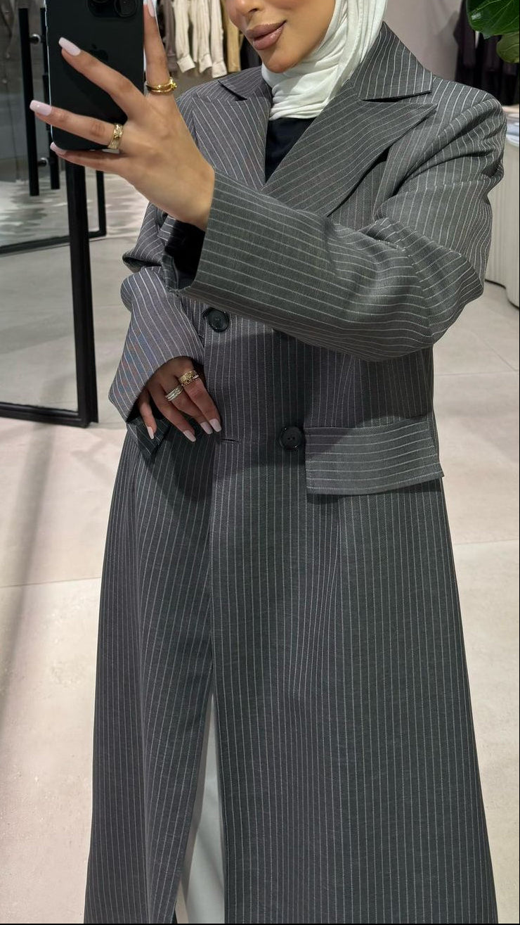 Stripe Grey Blazer