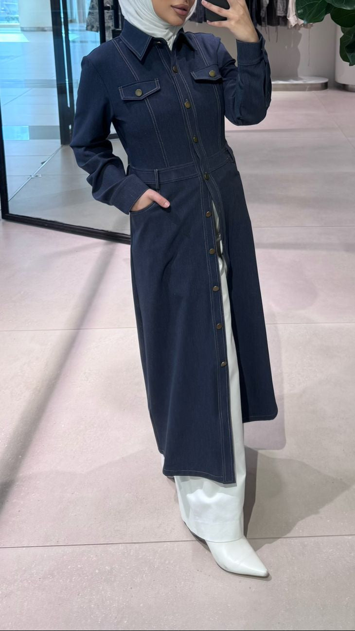 Denim Long Jacket