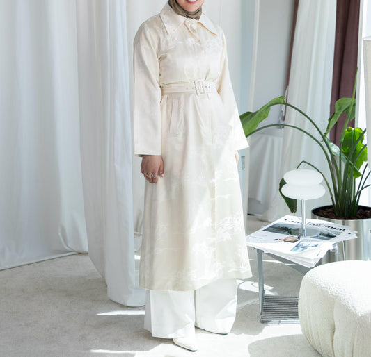 Ivory Silk Blazer