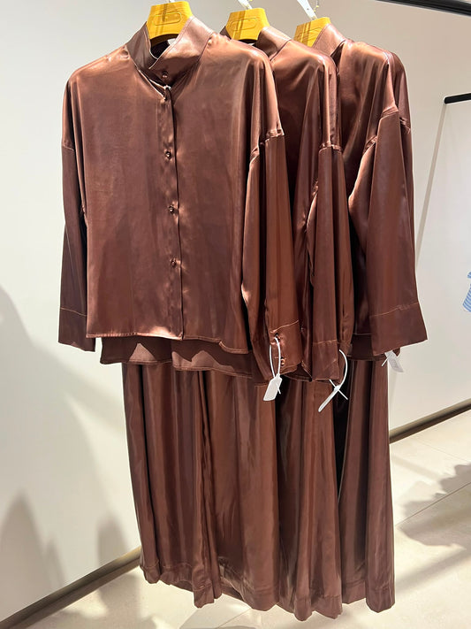 Brown Silk Set