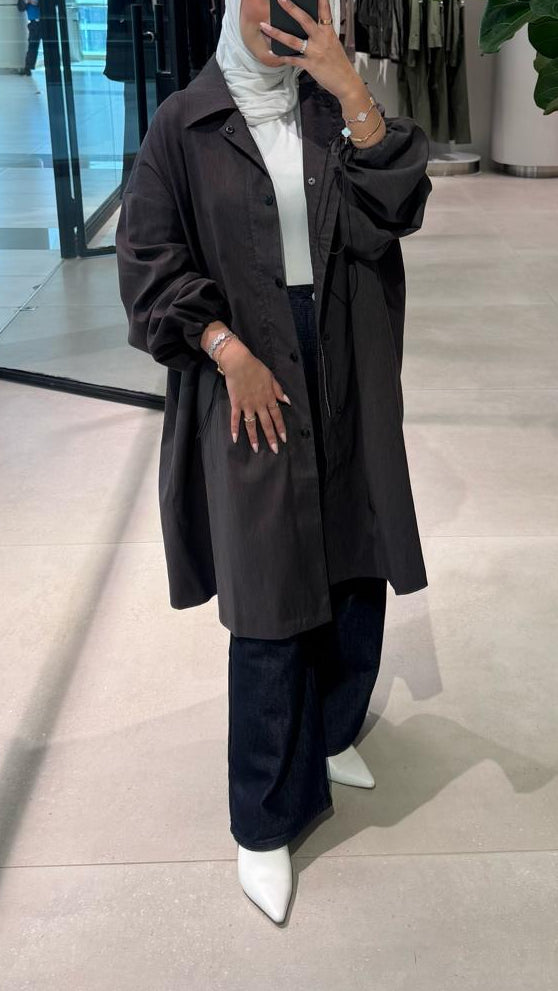Korean Grey Trench