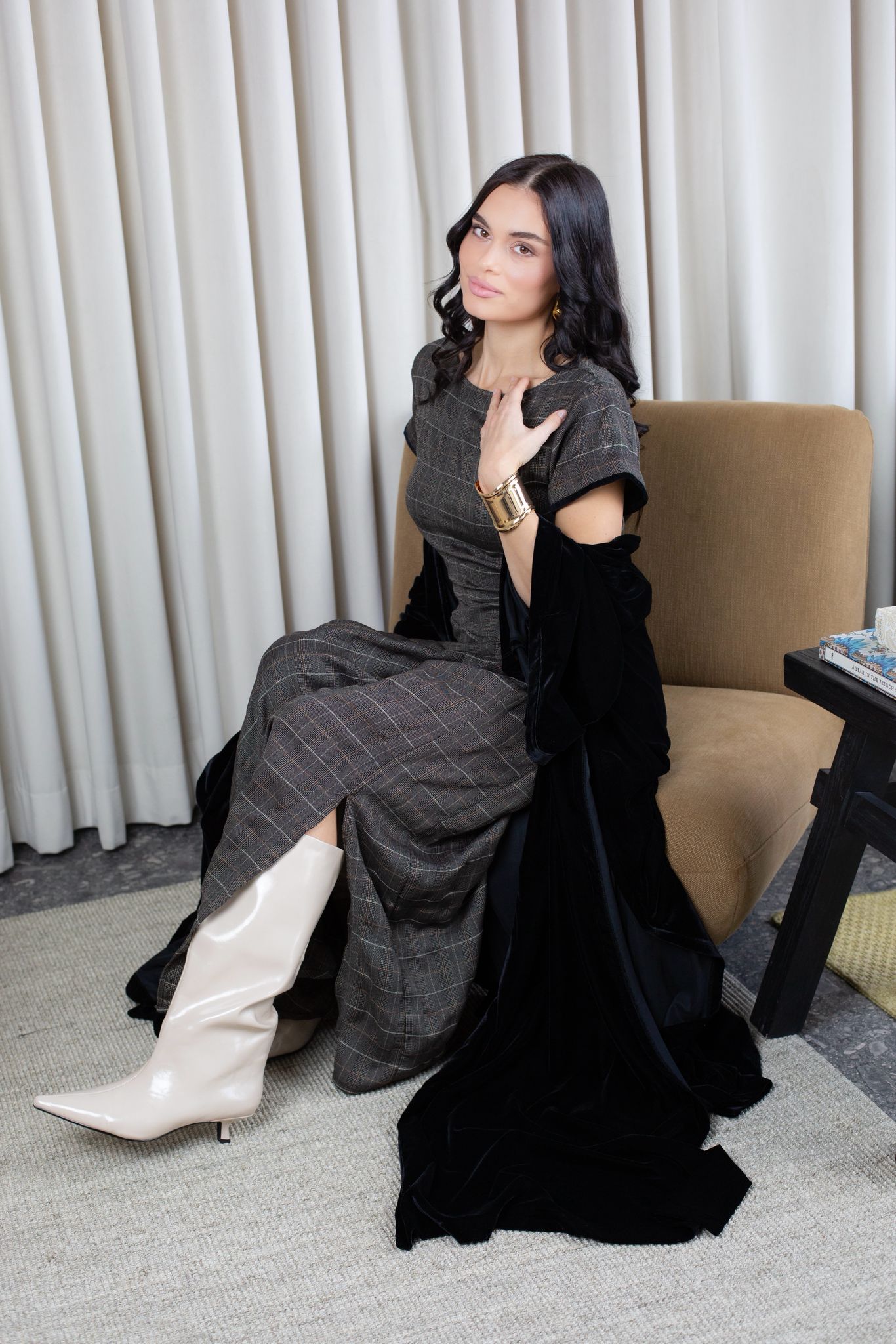 Midnight Plaid للطلب المسبق فقط/التسليم خلال ١٠ أيام