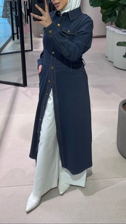 Denim Long Jacket