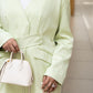 Lime Cream Skirt Set