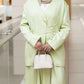 Lime Cream Skirt Set