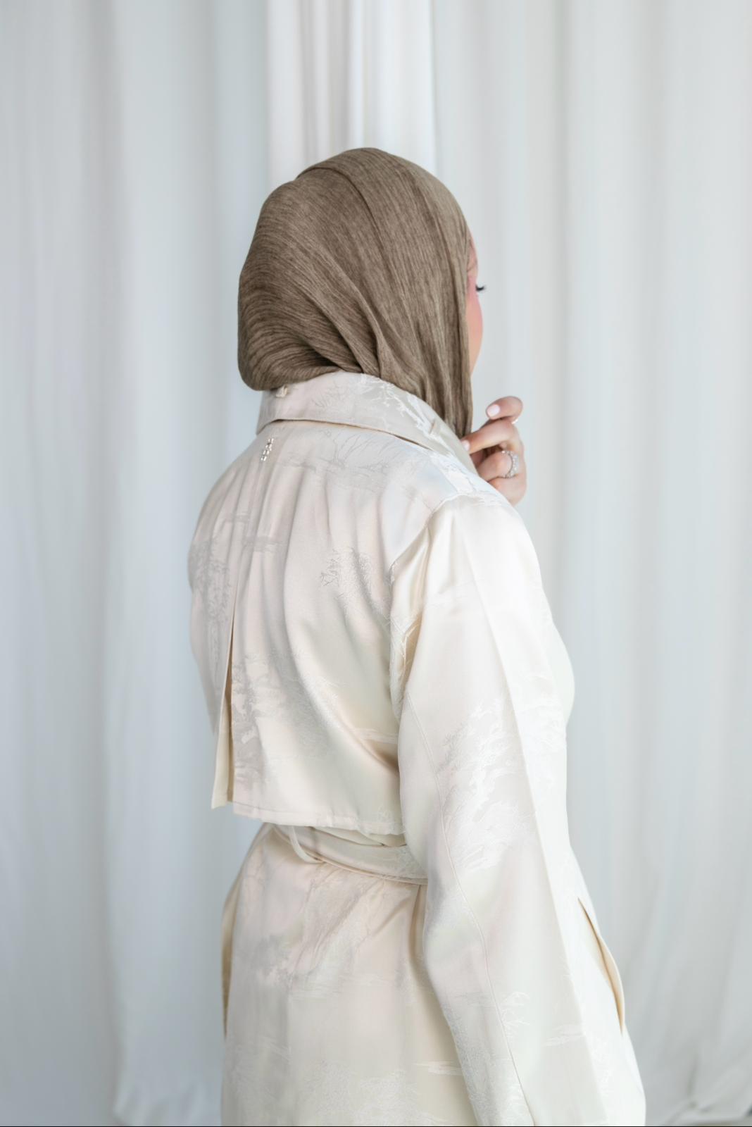 Ivory Silk Blazer