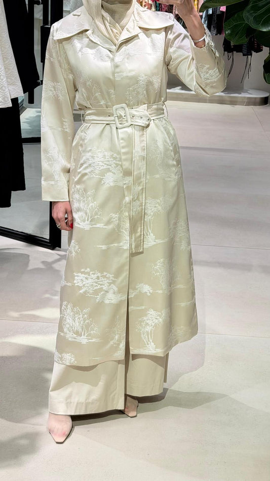 Ivory Silk Blazer