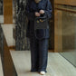 Navy Silk Set