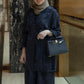 Navy Silk Set