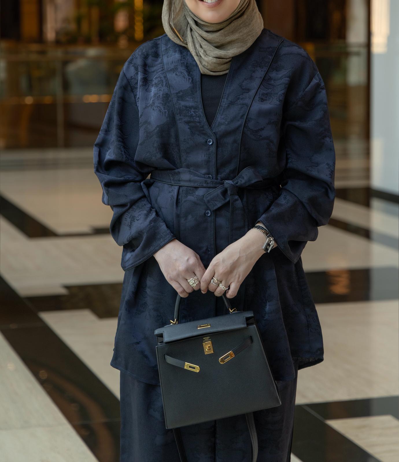 Navy Silk Set
