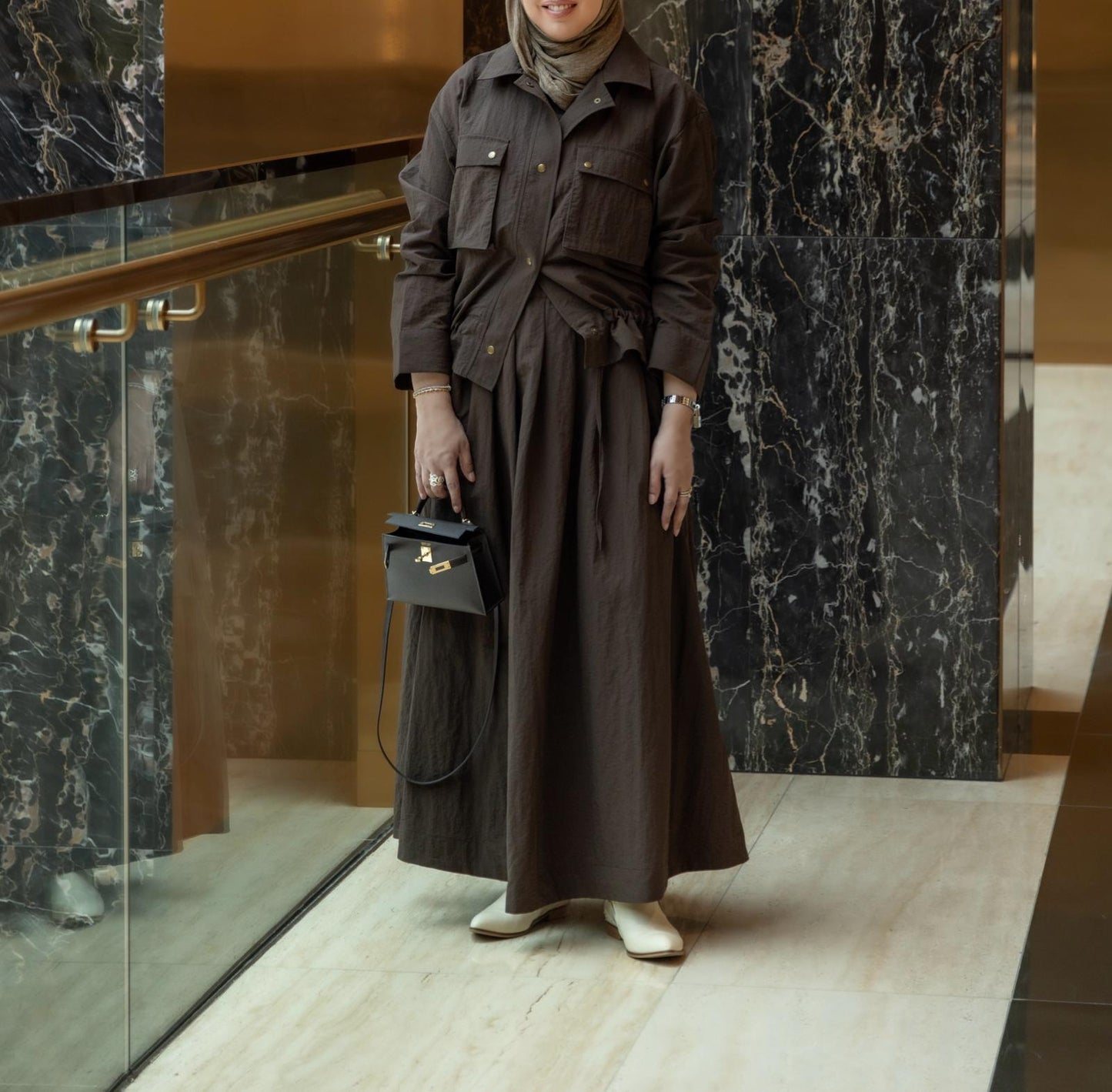 Mocha Skirt Set