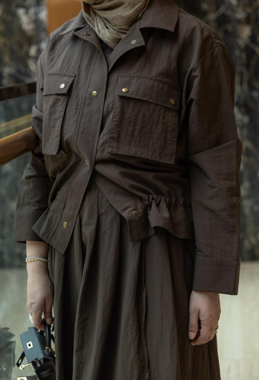 Mocha Skirt Set