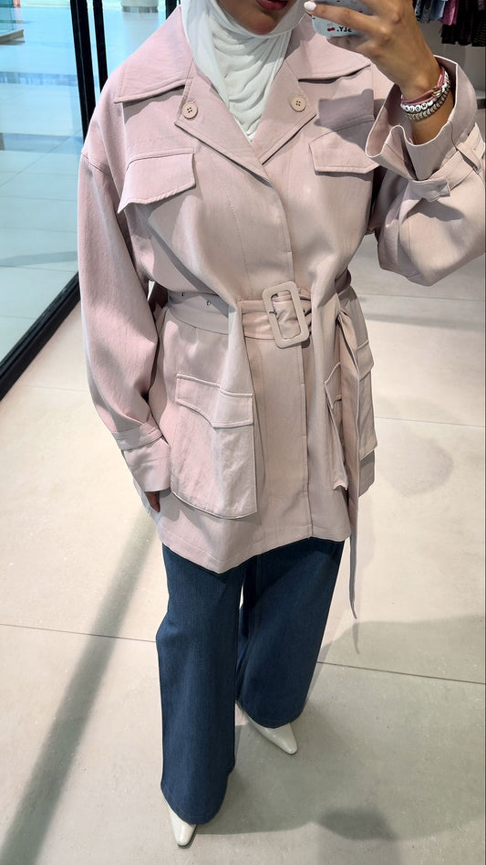 Blush Cargo Jacket