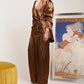 Brown Leopard Silk Set