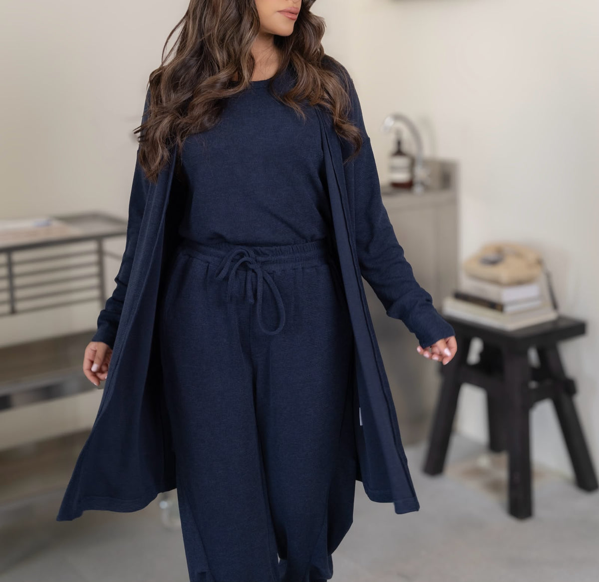 Short Trio Navy Set