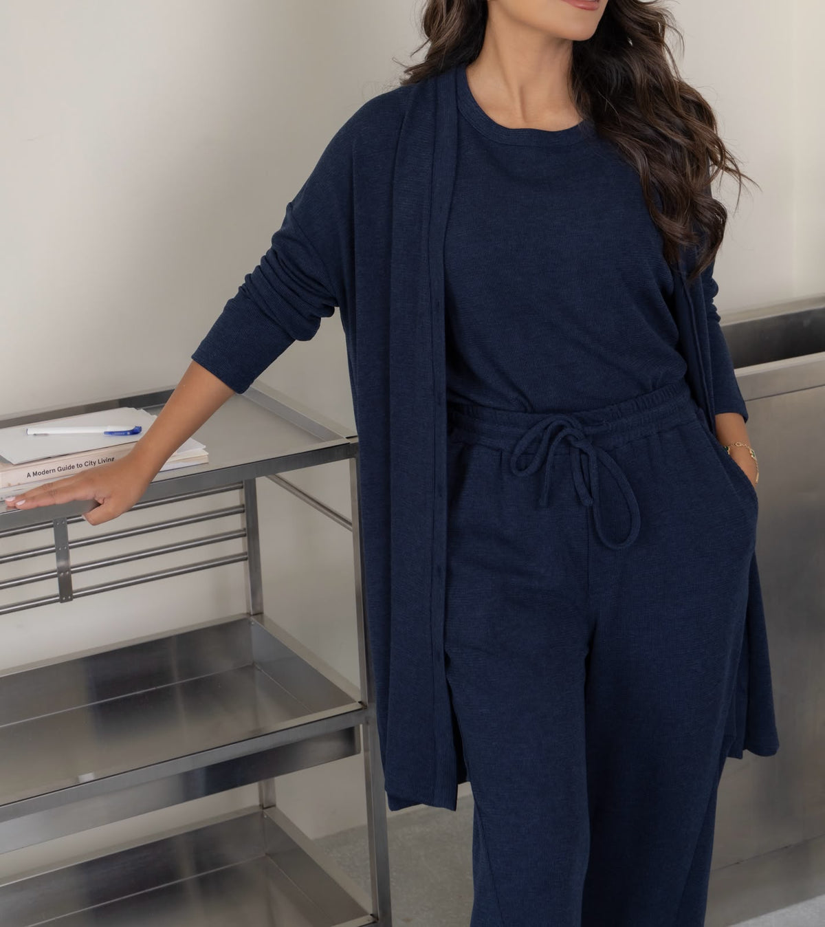 Short Trio Navy Set