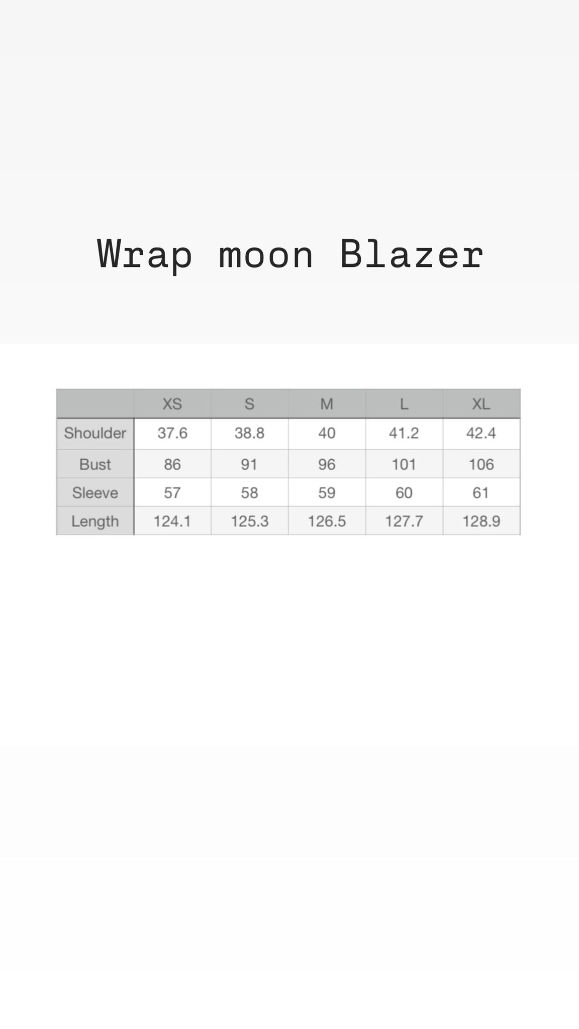 Wrap Moon Blazer