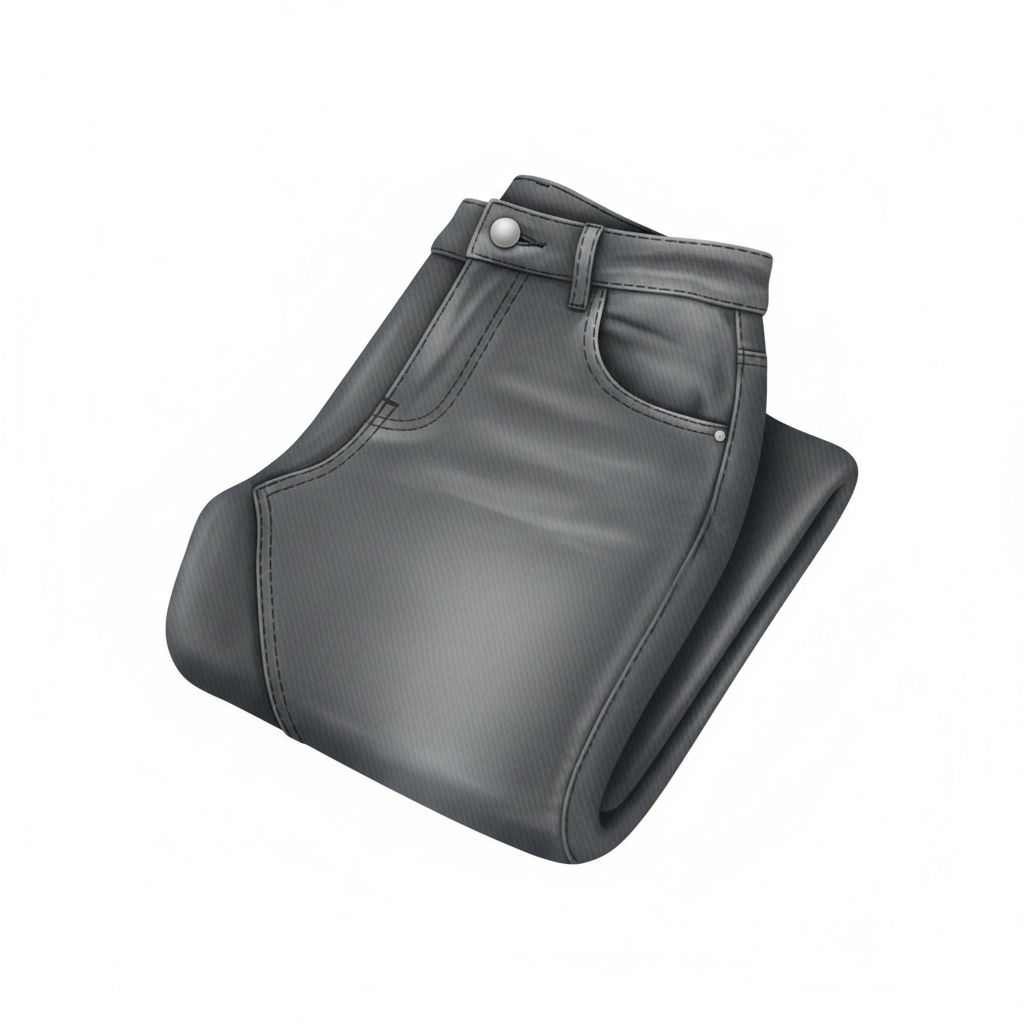 Generate drow 3d lady jeans icon with grey color no background 
